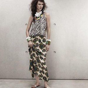 Marni for H&M Tribal Maxi Dress EUC